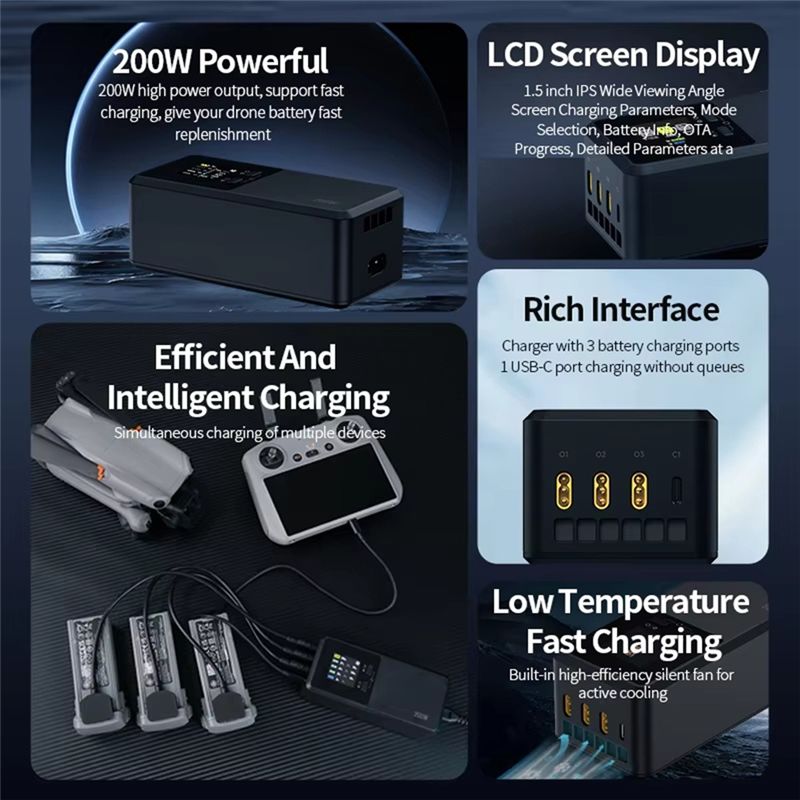 24-Hour Delivery Three-Way Sma - Drone Battery Smart avis et prix