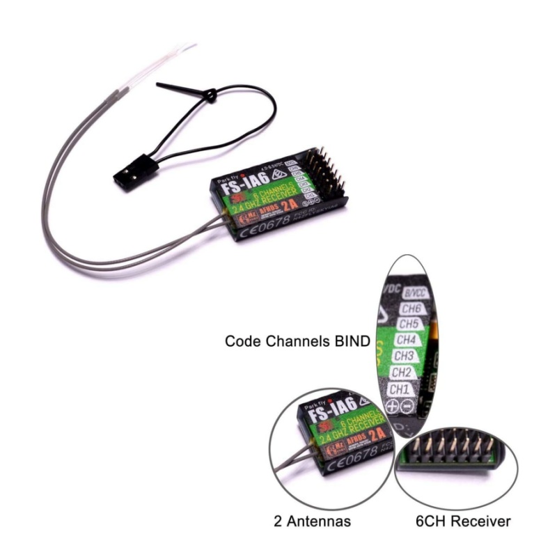 Flysky FS-IA6 Receiver 6CH Dua - Drone Battery Plate avis et prix