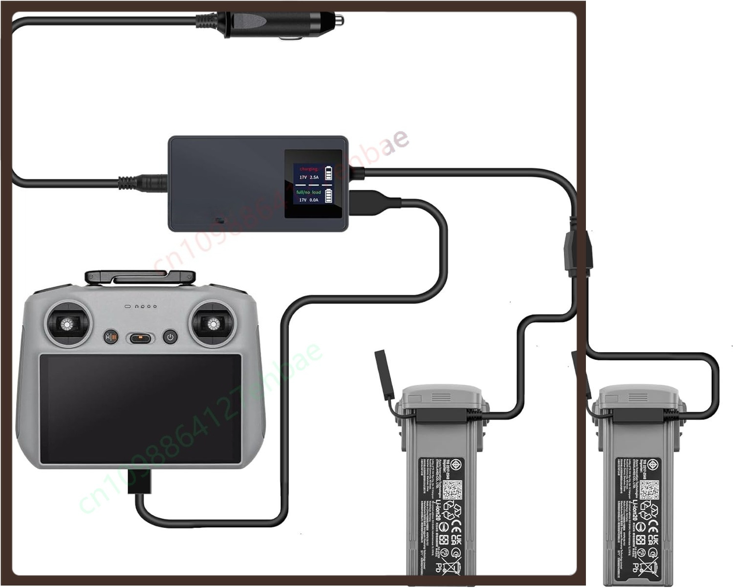 LCD battery car charger for DJ - Drone Battery 3S avis et prix