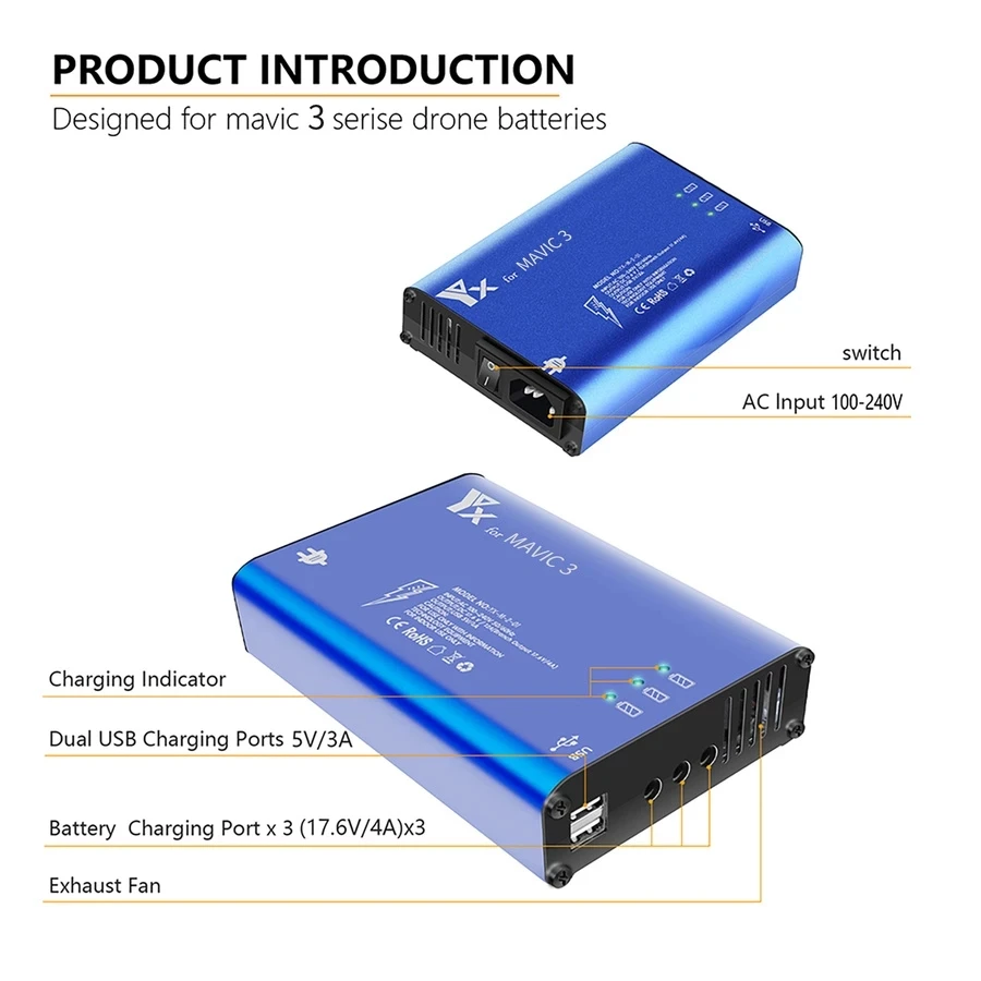 Battery Charger Hub 5in1 Charg - Drone Battery Smart avis et prix