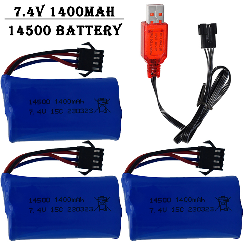 7.4V 1400mAh 14500 lithium-ion - Drone Battery Li-Ion avis et prix