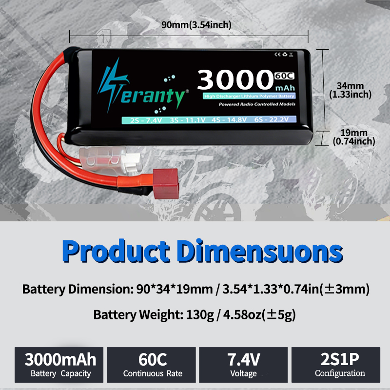 TERANTY 2S 3000mAh Lipo Batter - Drone Battery Plate avis et prix