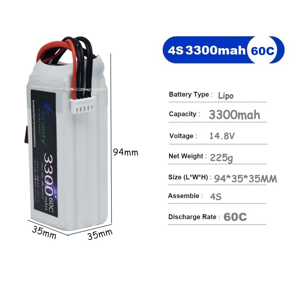 LiPo Rechargeable Battery 4S 3 - Drone Battery 4S avis et prix