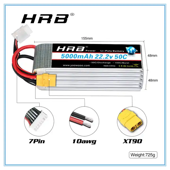 HRB Lipo Battery 2~6S 2200mah/ - Drone Battery 6S avis et prix