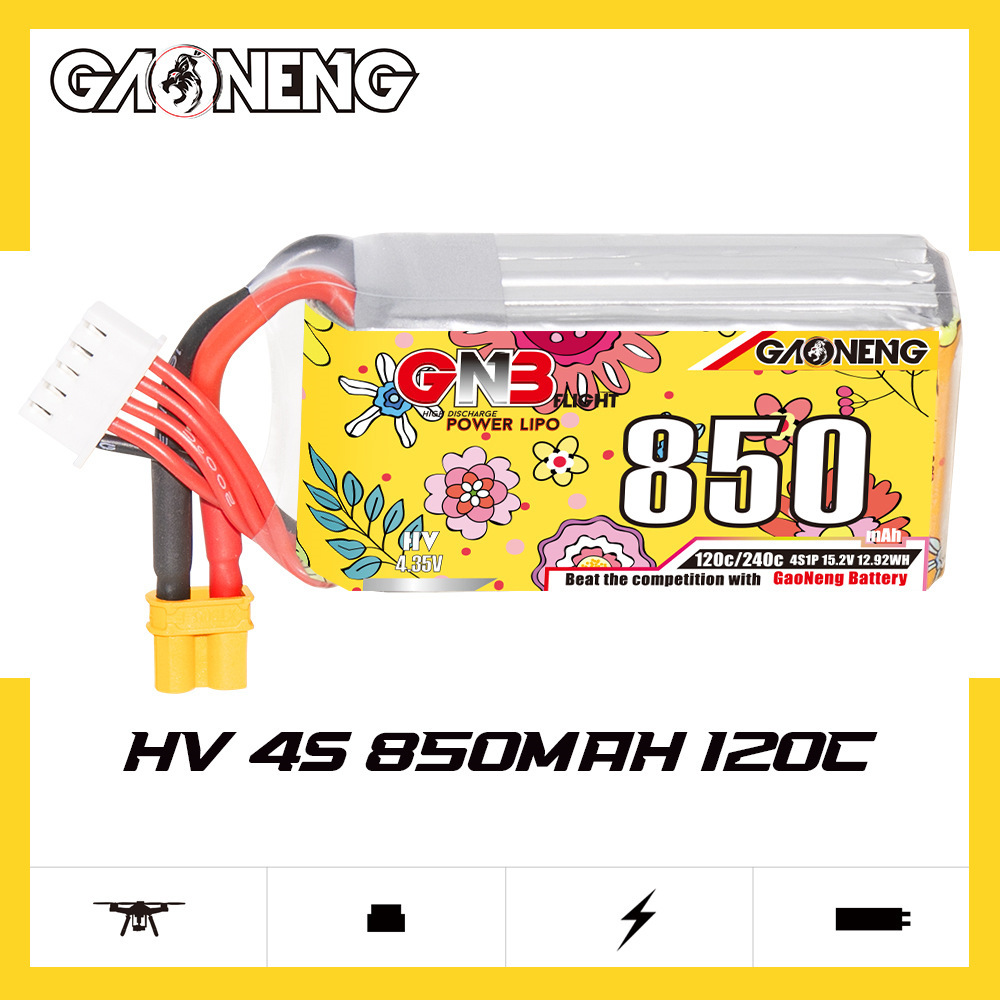 Upgraded GNB 4S 15.2V 850mAh L - Drone Battery 4S avis et prix