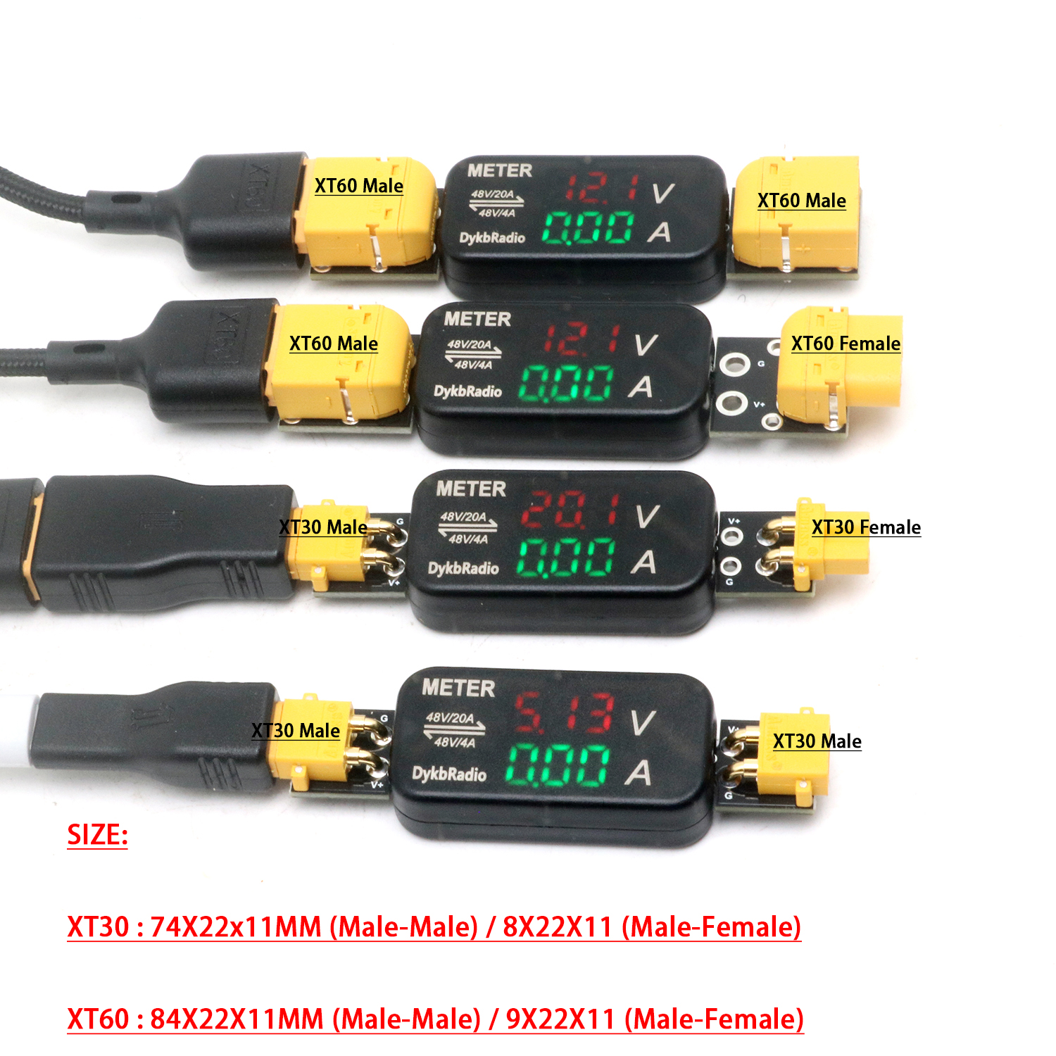 XT30/XT60 20A/4A DC Voltage Cu - Drone Battery Voltage Checker avis et prix