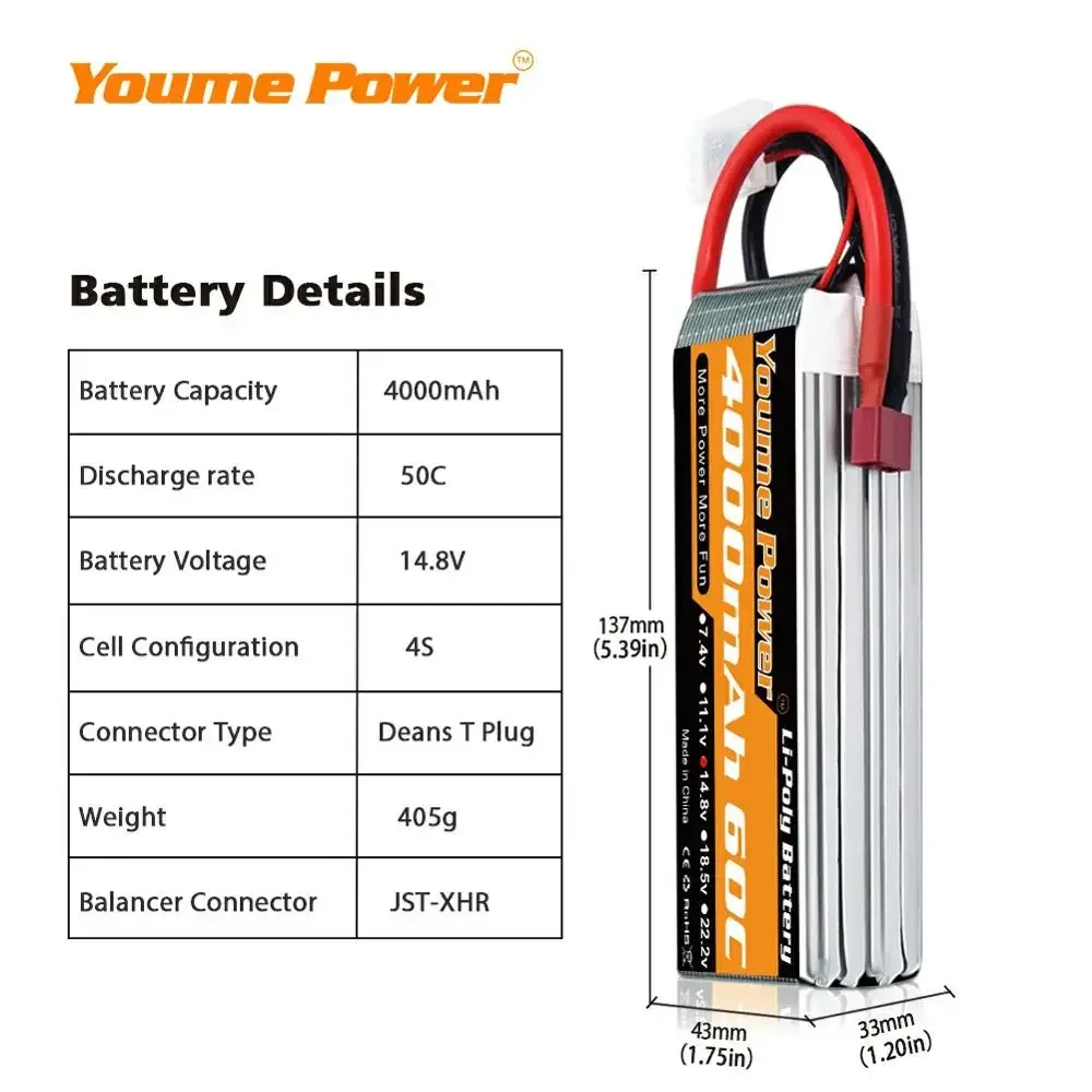 4S 14.8V Lipo Battery 3300mah  - Drone Battery 4S avis et prix