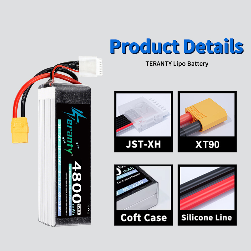 TERANTY 6S 4800mAh Lipo Batter - Drone Battery Plate avis et prix