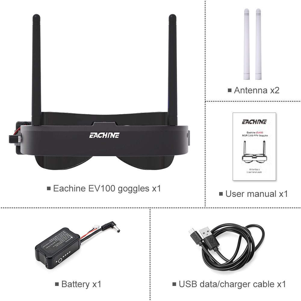 Eachine EV100 720*540 5.8G 72C - Drone Battery Box avis et prix