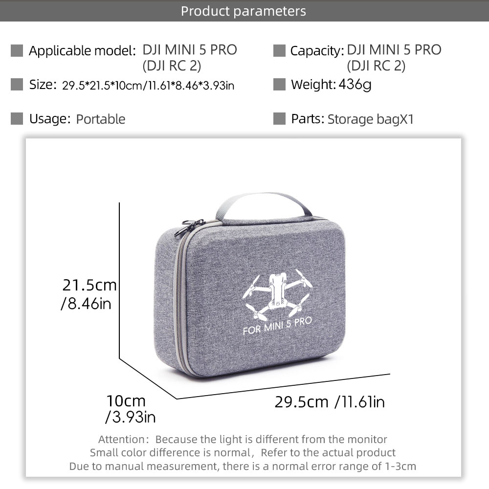 Storage Carry Case for DJI Min - Drone Battery Bag avis et prix