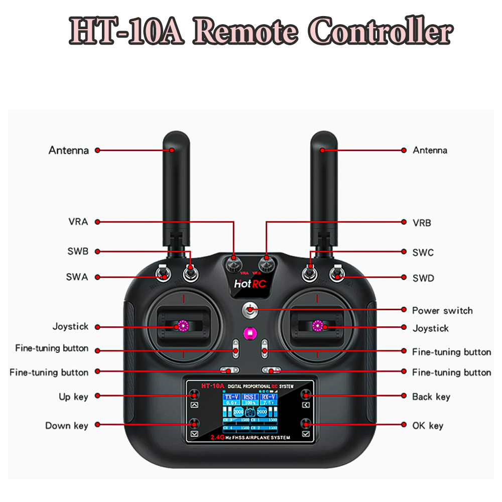 Hotrc Hot rc HT-10A HT10A 2.4G - Drone Battery Connector avis et prix