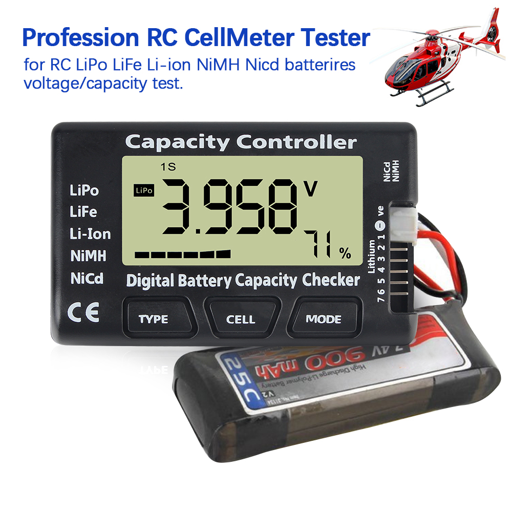 For Li-ion LiFe Nimh Nicd Lipo - Drone Battery Voltage Checker avis et prix