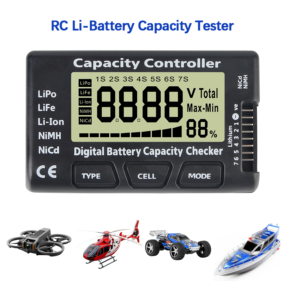 For Li-ion LiFe Nimh Nicd Lipo - Drone Battery Voltage Checker avis et prix