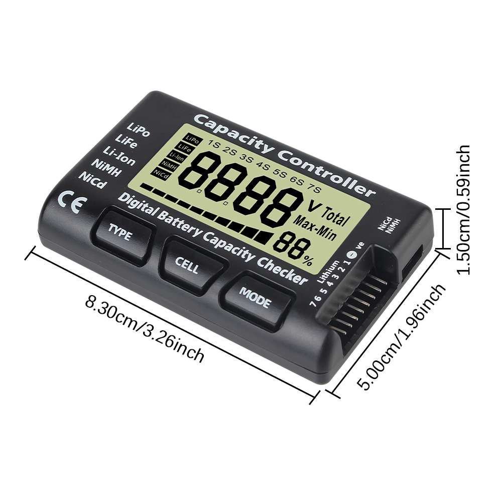 For Li-ion LiFe Nimh Nicd Lipo - Drone Battery Voltage Checker avis et prix