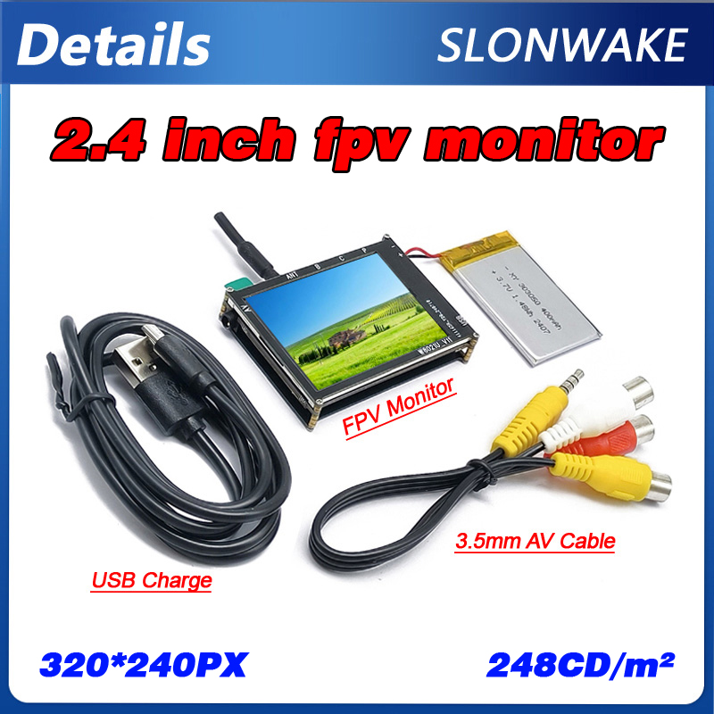 Micro 5.8G 56CH 2.4 Inch LCD 4 - Drone Battery Plate avis et prix