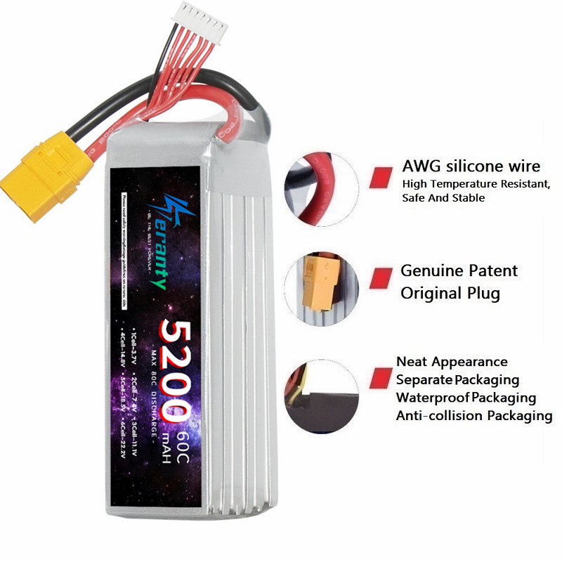 TERANTY 6S 5200mAh Lipo Batter - Drone Battery 6S avis et prix