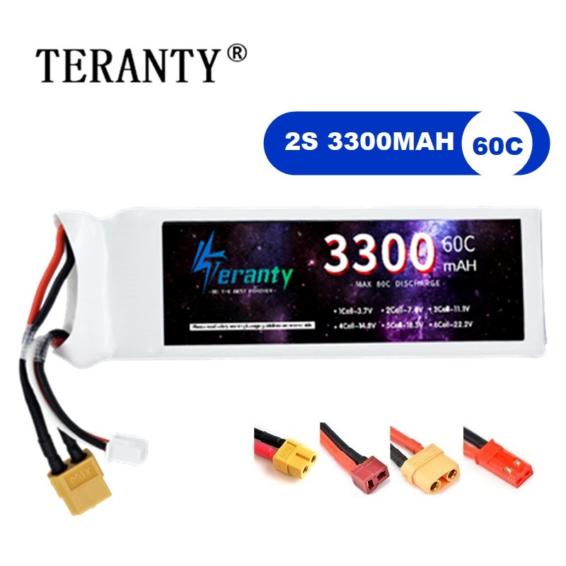 2S 7.4V LiPo Battery 3300mAh 6 - Drone Battery Connector avis et prix