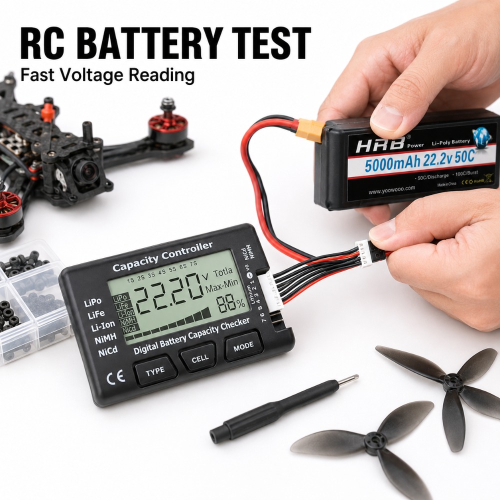 Battery Capacity Checker Digit - Drone Battery Voltage Checker avis et prix