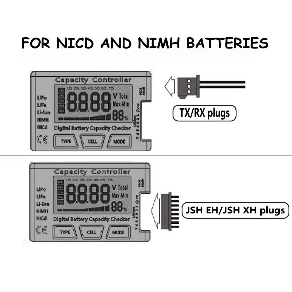 Battery Capacity Checker Digit - Drone Battery Voltage Checker avis et prix