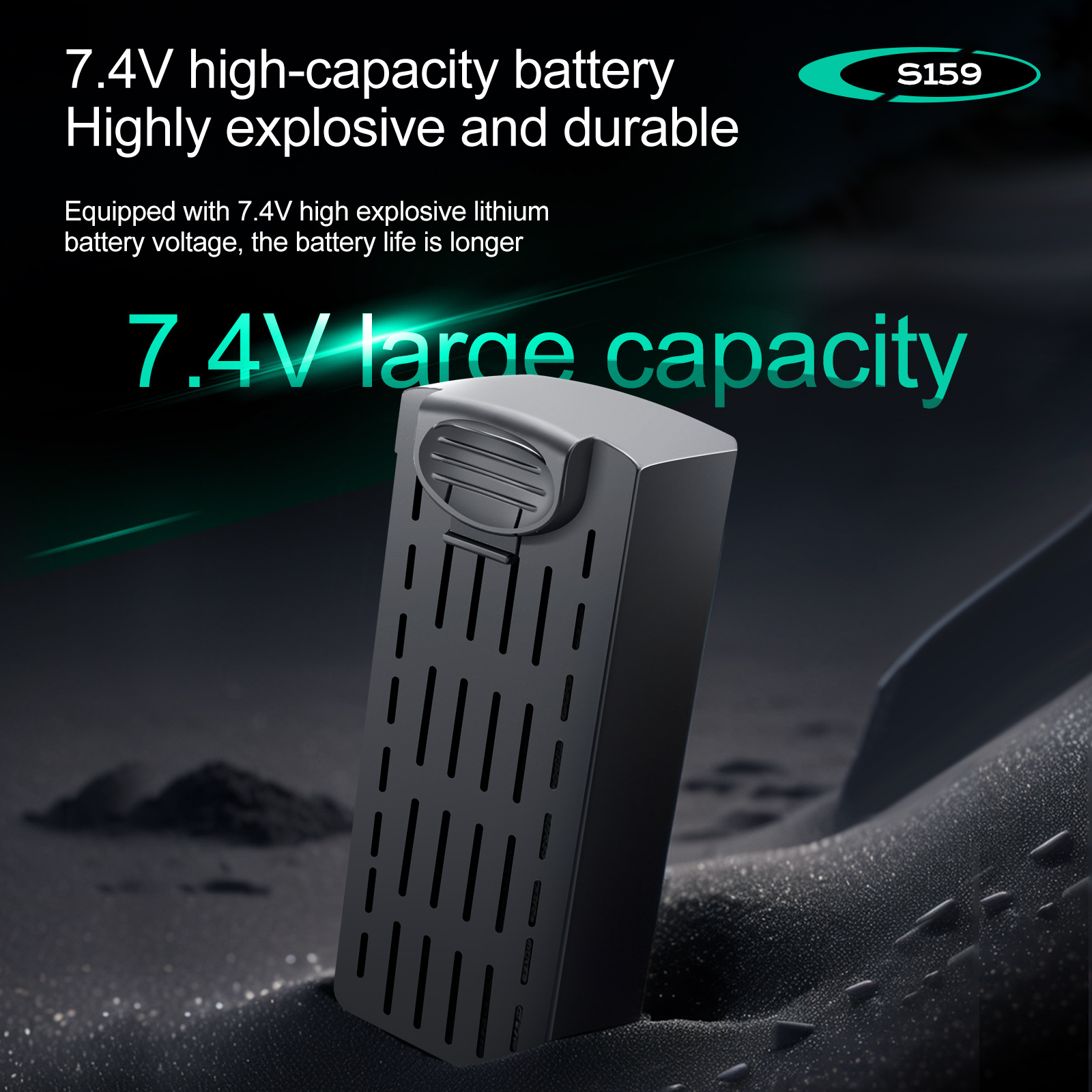 S159 Battery 7.4V 2200mAH S159 - Drone Battery Li-Ion avis et prix