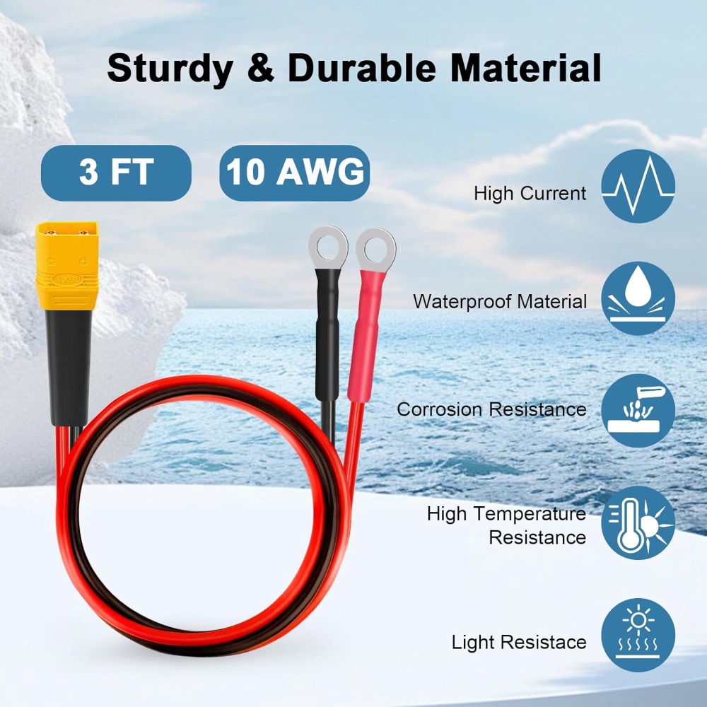 XT90 to O Ring Terminal Cable  - Drone Battery Connector avis et prix