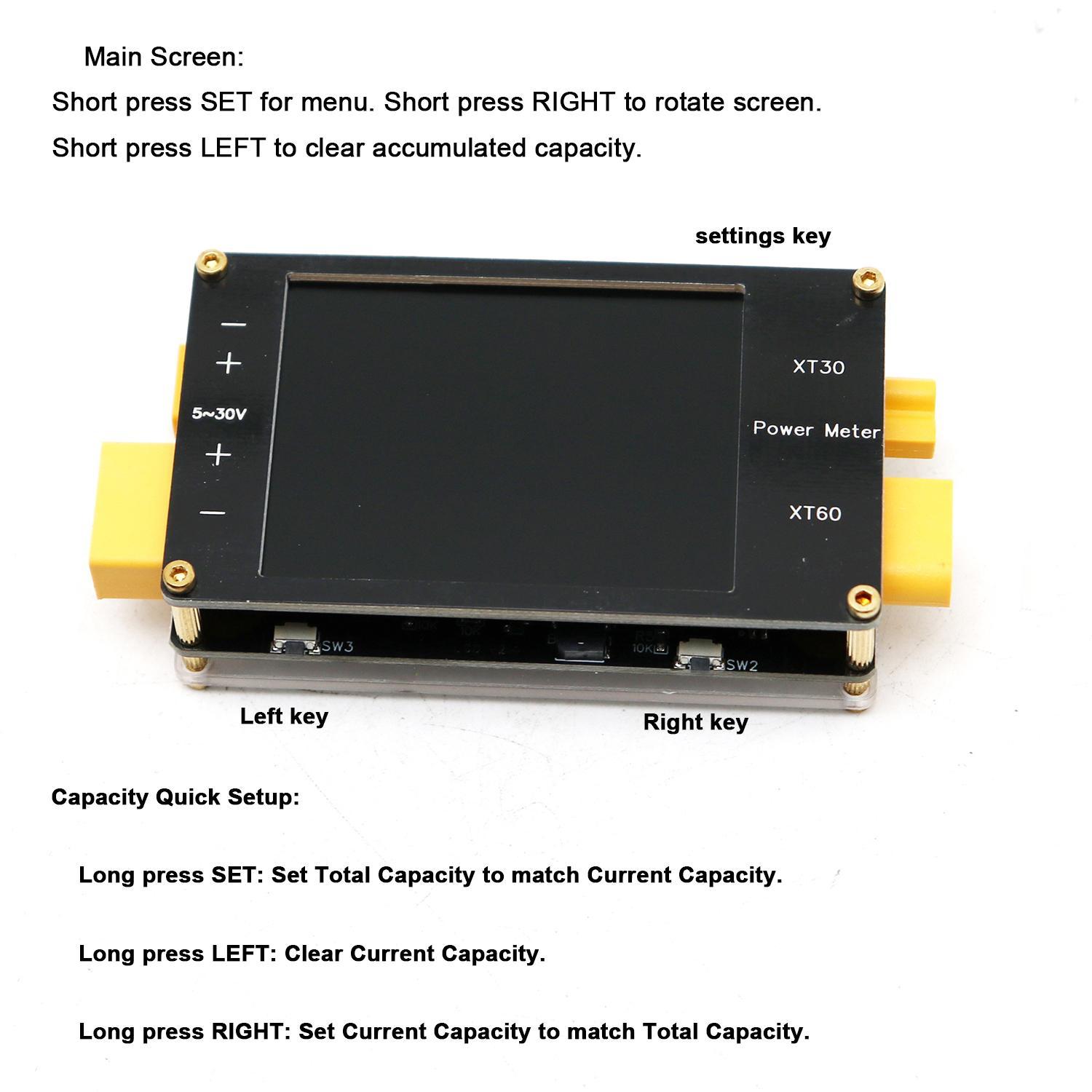 2.4Inch Display Power Meter XT - Drone Battery Voltage Checker avis et prix