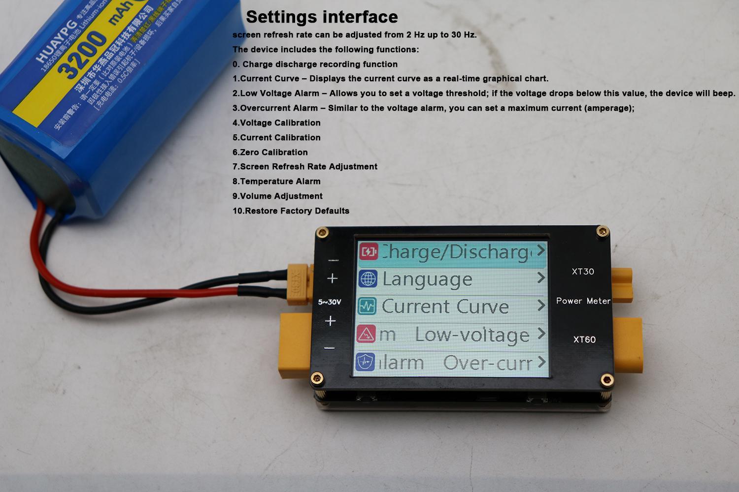 2.4Inch Display Power Meter XT - Drone Battery Voltage Checker avis et prix