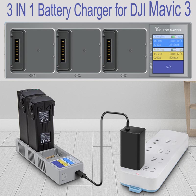 3 IN 1 Battery Charger for DJI - Drone Battery Parallel Board avis et prix