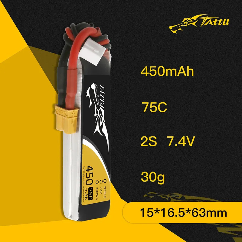3Pcs NEW TATTU 450/500/550mAh  - Drone Battery 4S avis et prix