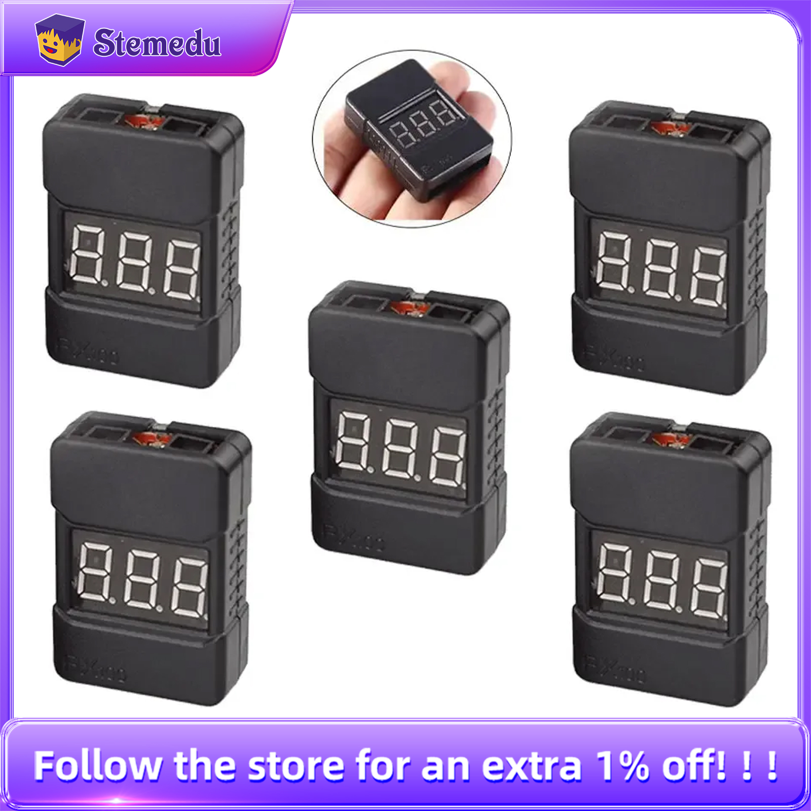 BX100 1-8S Lipo Battery Voltag - Drone Battery Alarm avis et prix