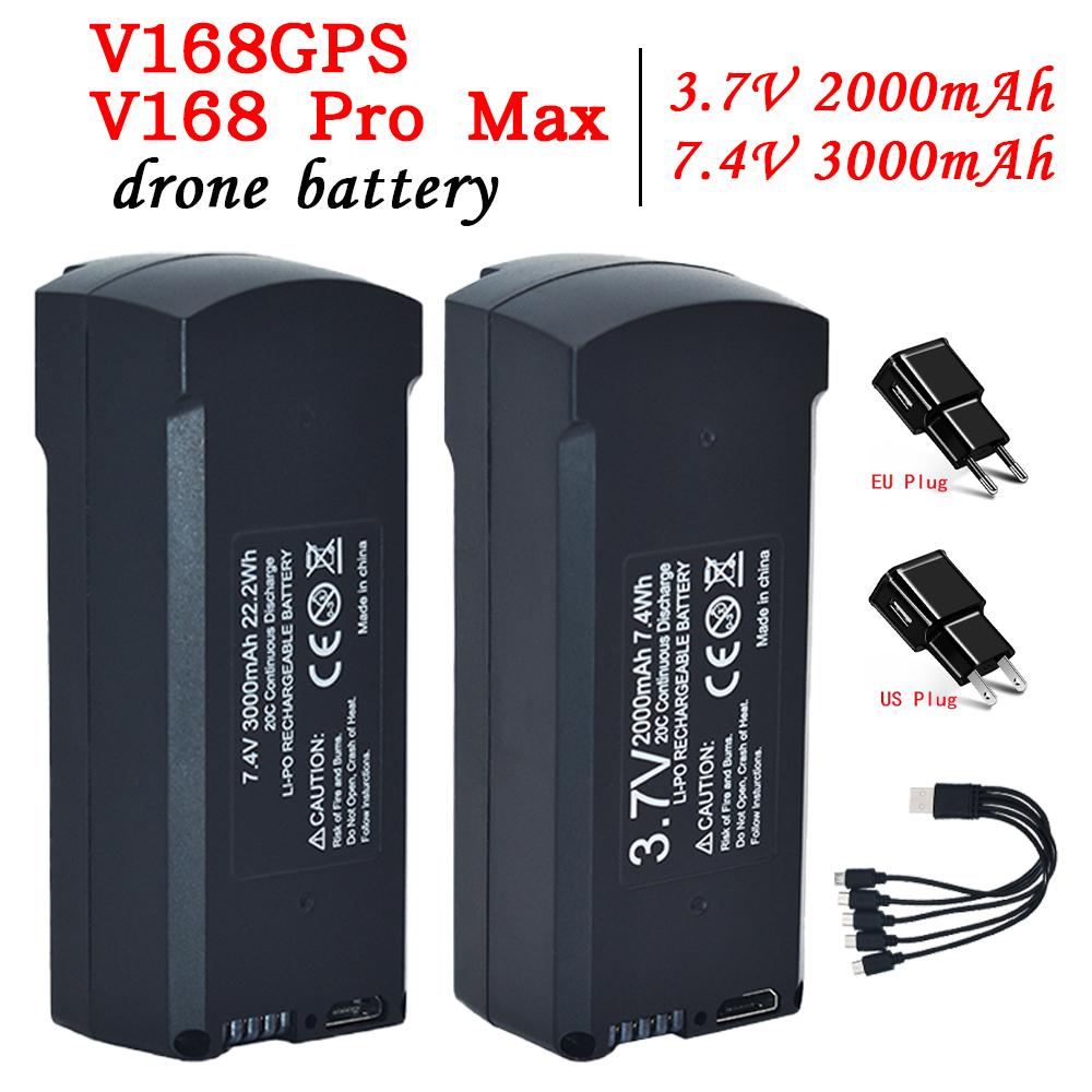 GPS V198 7.4V 3000mAh Battery  - Drone Battery Lipo avis et prix