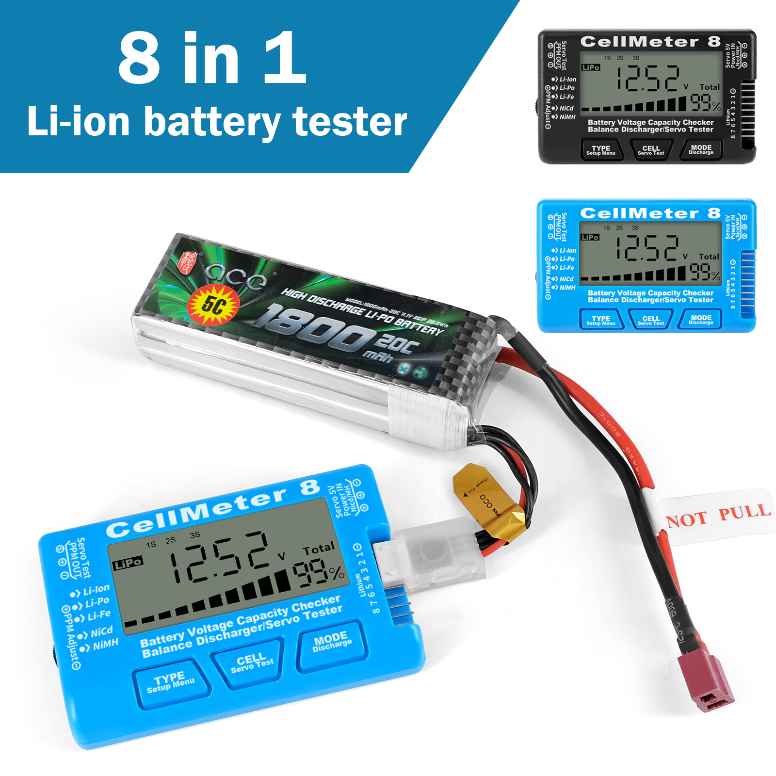 Rc Cellmeter-8 Digital Battery - Drone Battery Voltage Checker avis et prix