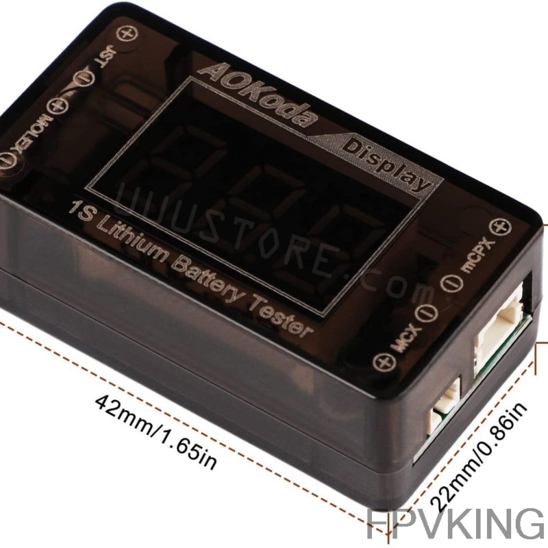 AOKoda AOK-041 1S LiPo Battery - Drone Battery Voltage Checker avis et prix