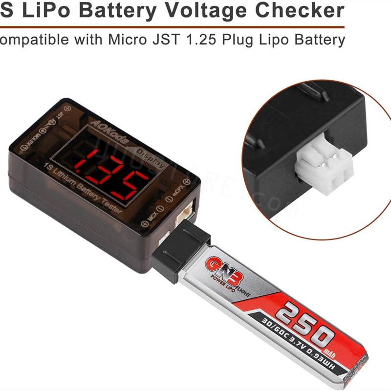 AOKoda AOK-041 1S LiPo Battery - Drone Battery Voltage Checker avis et prix